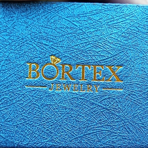 Sterling silver black diamond heart w/ earings - Picture 2 of 2